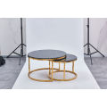 IMPORTED Corner / Coffee / Side Table SET Stainless Steel Electroplated Gold X-33. 