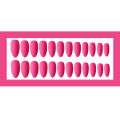 24 Pcs/set Matte Hot Pink Nails Reusable Detachable Ultra Thin Oval Frosting False Nails with Adhesive Tape Glue Sticker. 