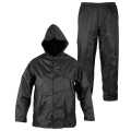 Black & Blue Men's Waterproof Rain coat |Rain Suit with Hood & Carry Bag for Bikers Free Size Fits from M to XXL. 