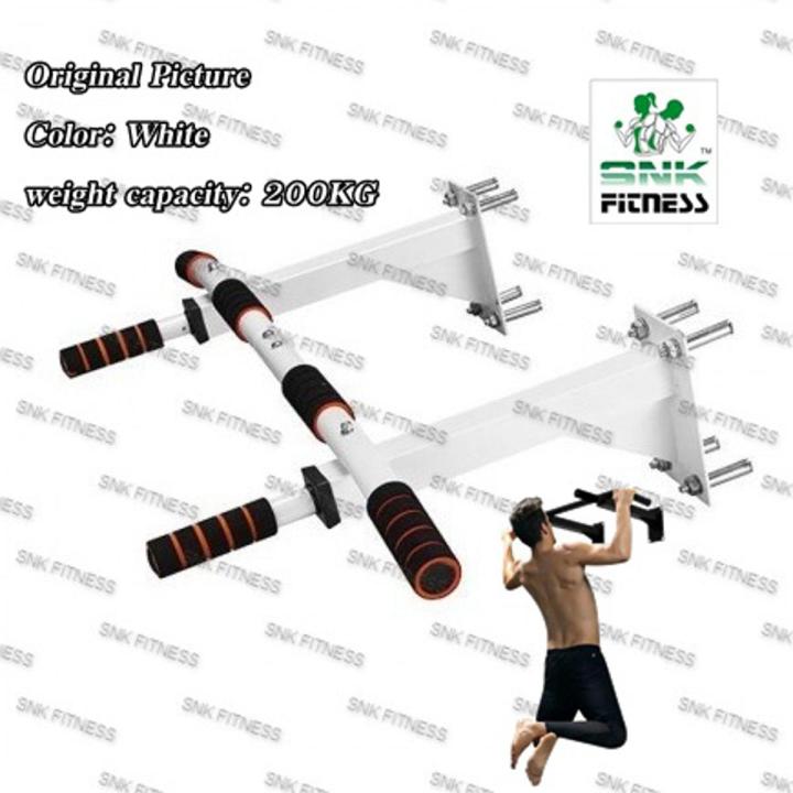 Chin Up Pull Up Bar Home Gym -White- All Bolts Included