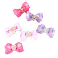 15 x Mixed Pet Small Dog Hair Bows Elastic Bands Puppy Cat Rhinestone Grooming. 