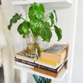 Modern 4 Tiers Ladder Shelf Bookcase,Wall Shelf,Storage Rack Stand,Display Shelf. 