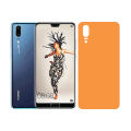 Back Paper For Huawei P20 Lamination Anti-Stain-1080 Light Orange Sheet Wrap Cover. 