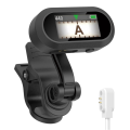 AROMA 1 PCS AT-800 Clip-on Tuner Rechargeable Tempo Metronome Function Electronic Tuner for Guitar Bass Ukulele. 
