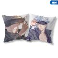 Anime Jujutsu Kaisen Magan Figures Double Sides Printed Pillowcase Home Sofa Cushion Cover Peach Skin Throwing Pillow 45x45cm. 