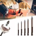 5 Pcs Efficient Universal Drilling Tool, Multifunctional Triple-Cornered Cross Alloy Drill Bit Set (3/4/5/6/8mm). 