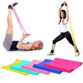 THERABAND Resistance Band Set, Professional Elastic Bands for Upper & Lower Body, Core Exercise, Physical Therapy, Lower Pilates, At-Home Workouts, & Rehab, 5 Foot, Yellow, Red & Green, Beginner. 