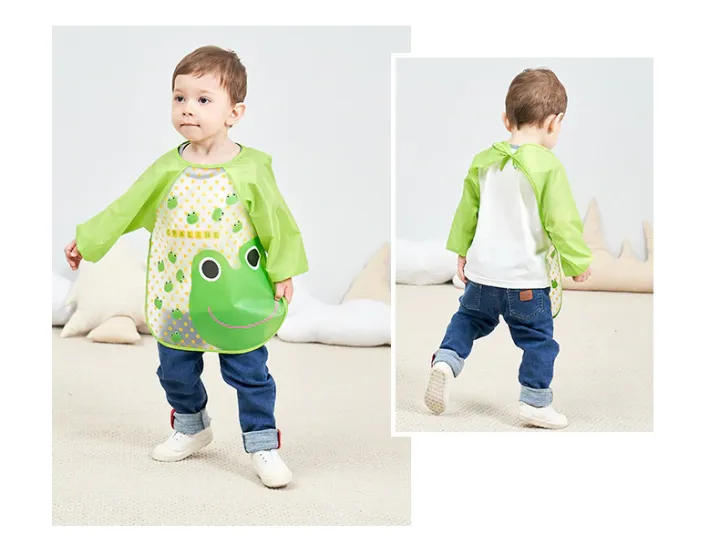 Full%20Sleeves%20Feeding%20Bib%20Apron%20for%20Babies%20Washable%20Waterproof%20Reusable%20Non%20Messy%20Easy%20Cleaning%20Quick%20Dry,%20No%20Bad%20Odour,%20Adjustable%20Neckline%20For%20Kids,%20Toddler%20-%201Pc%20-%20Image%203