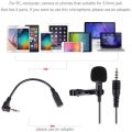Clip on Microphone, Gyvazla 3.5mm Lavalier Lapel Omnidirectional Condenser Microphone for Phone & A. 