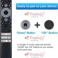 TCL Voice Remote Control RC902V FMR1 with Voice Feature – Compatible with TCL LCD / LED Smart TVs with Social Buttons – Long Voice Remote Black Color | Triple H – Please Match with Old Remote Before Placing Order. 