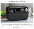 I-BOX Shuffle Bluetooth Hi-Fi Speakers Sound System Heavy Bass, CD player & FM radio, USB player, Aux-in, Wireless Charging 10W Stereo Surround Sound UK Imported. 