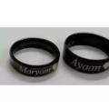 CUSTOMIZED SINGLE NAME RING THREE COLORS AVAILABLE GOLDEN,SILVER,BLACK (PERFECT GIFT TO SEND YOUR WIFE , HUSBAND , FIANCE OR ANY ONE). 