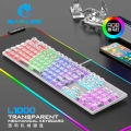 TRANSPARENT MECHANICAL KEYBOARD RGB RAIKU L1000 HIGH QUANLITY 19 MODES OF LIGHT PROFESSIONAL GAMING KEYBOARD. 