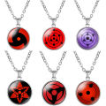 Anime Sharingan Eye Necklaces Uchiha Kakashi Mangekyou Pendant Necklace Goth New Fashion Chokers For Fans Women Men Gift. 