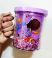 Glitter Gel Mugs - Cartoon Printed Glitter Mug - Double Wall Kids Glittery Cup - Glitter Mugs - Juice, Milk & Coffee Mug for kids Marvel Character Tea mug Glitter Water Glass for School, Drinkware Cups, Mugs & Saucers for Girls Perfect Birthday Gift 350ml. 