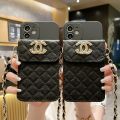 European and American style for VIVO Y16 mobile phone case Y77 small fragrance V25 leather card wallet Y33S crossbody rope. 