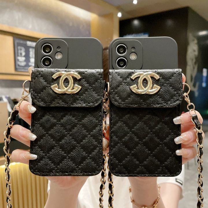 European and American style for VIVO Y16 mobile phone case Y77 small fragrance V25 leather card wallet Y33S crossbody rope