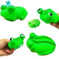 Green Home Cartoon Pinch Toy Flexible Frog Eye-Popping Squishes Fidget Decompression Toy. 