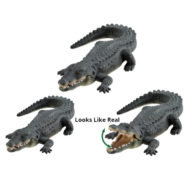 Realistic 3D Model Simulating Crocodile Toy Children's Cognitive Wildlife Unisex Squishy Toy Crocodile Hot Sale Super Croc