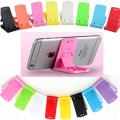 2PCS -Portable Mini Mobile Phone Holder Foldable Desk Stand Holder 4 Degrees Adjustable Universal for iPhone Andorid Phone. 