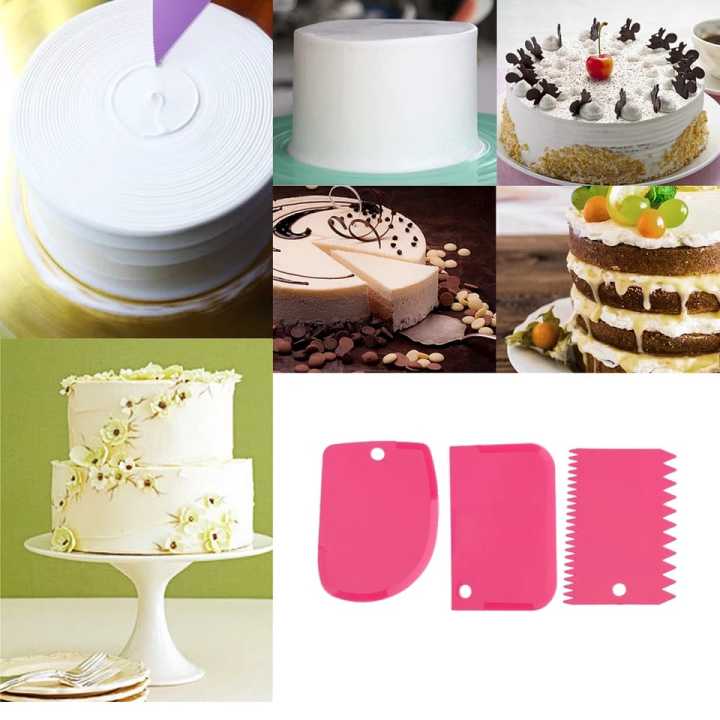 2PCS/Set DIY Cake Cream Scraper Set Cake Decorating Tools ...