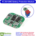 4S 20A BMS HX-4S-A20 Battery Protection Board for 18650 Li-ion Pack, Overcharge & Short Circuit Safety by Electrica. 
