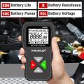 Battery Tester Tools KINGBOLEN BM550 6V 12V 24V Automotive Diagnostic Tools 100-2000 CCA Tester 2Ah-220Ah Battery Analyzer Car Battery Tester Ups Battery Tester Solar Battery Tester Battery Loader Tester. 