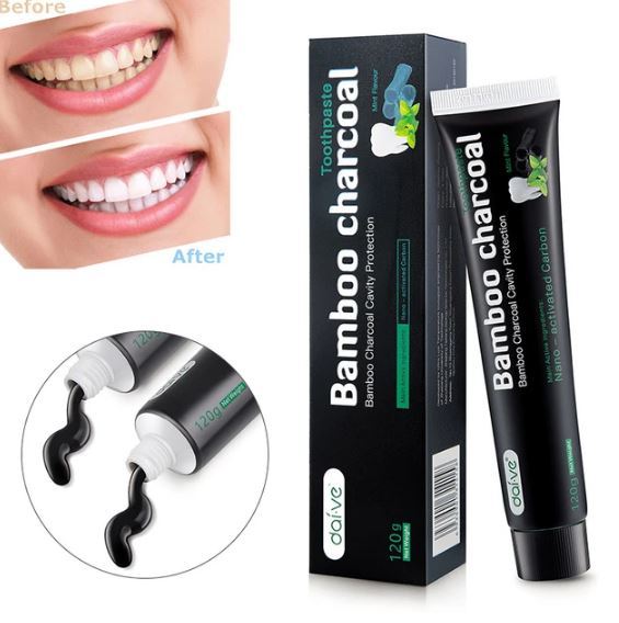 Charcol Bamboo - Teeth Whitening Toothpaste | Natural Black Mint Flavor