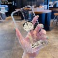 Phone Cases For Realme C51 Back Cover Sparkling Star Moon Soft Silicone Transparent Cartoon Cat Anti Drop Back cover Realme C51 case. 