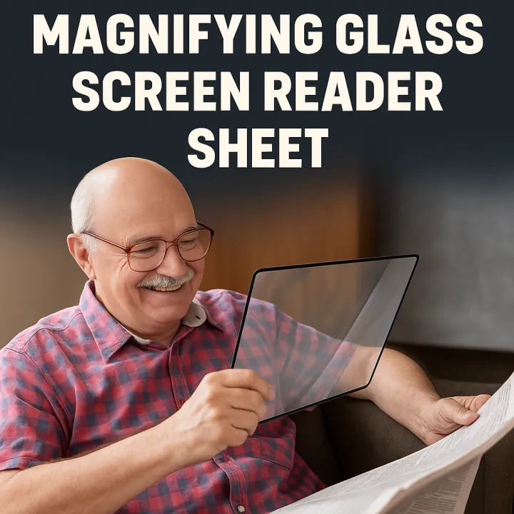 A4 Magnifier Sheet | Page Magnifier for Reading | 3X Magnifying Lens ...