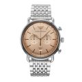Emporio Armani Wrist Watch For Men Quartz Analog Display Stainless Steel Strap 43mm Watch AR11239. 
