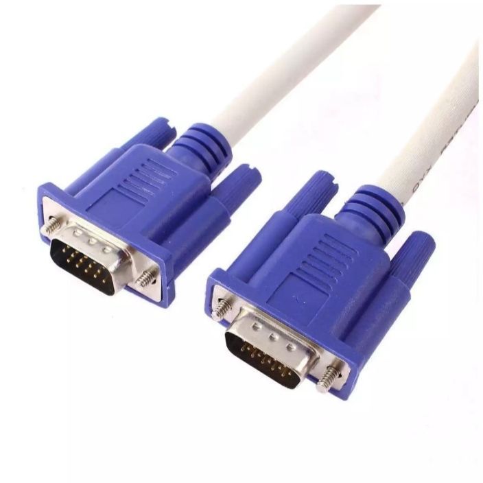 NEW VGA MONITOR CABLE MALE TO MALE 1080P HIGH RESOLUTION CORD FOR PC COMPUTER | MONITOR | LCD | LED | DISPLAY 1.5 METERS