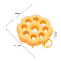 Scalp M ager Brush Flower Shape Silicone Shampoo Brush Scalp M ager Hair Scrubber for Dry/wet Use Gentle Bathroom Brush with Silicone Bristles Shower Scalp Brush. 
