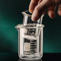 Glass Beaker Set - 100ml, 250ml, 500ml, 1000ml - Borosilicate, Heat Resistant, Graduated Measuring Cups for Lab, Chemistry, Baking, Perfume, Candle Making & DIY Experiments. 