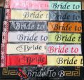 Bride To Be and Groom To Be Sash. 