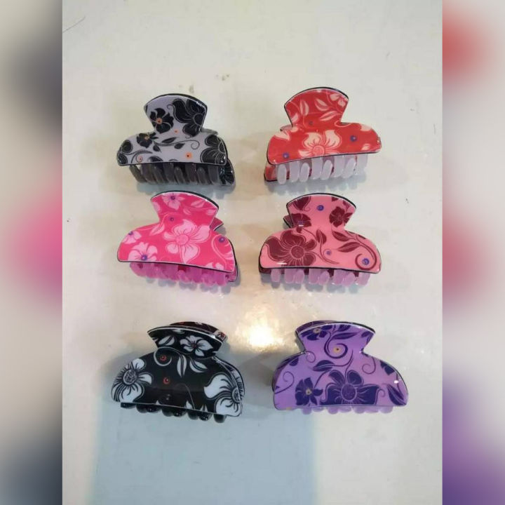 pack of 12 thai plastic hair catcher hair clip