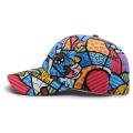 sun hat graffiti peaked cap men's and women's color baseball cap spring and summer sun protection hat. 