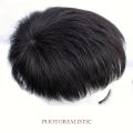Men's Invisible Hair Topper - Short Straight Synthetic Fiber, Natural Look for Thinning & Balding Coverage, High-Temperature Resistant, Fit, Invisible Wig, Synthetic Fiber, Balding Coverage. 