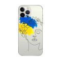 Ukraine fine sun flower phone case for iPhone 14 13 12 11 pro Max 7 8 plus mini Xs X XR se 2022 transparent Funda. 