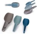 Pack Of 3 Pcs Plastic Measuring Spoon's- Scoopers for Containers-  Flour Grain Candy Coffee Bean Ice Scoops Shovel Party Buffet Tools-  Multi Use Sturdy Ice Scoop- 3 Different Size's Spoon's. 