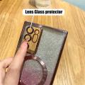 Magnetic Wireless Charging Case For Samsung Galaxy Note 20 Ultra 10 Plus 5g Gradient Glitter Magsafe Cover Note20 Note10 10plus. 
