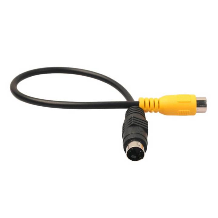 S-Video SVideo SVHS Cable 4-pin Male to Female Composite Video For DVD HDTV 4 Pin S-Video to Composite Video Adapter Cable Works with All VGA with S-Video interface