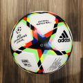 UEFA Champion League Football White Match Soccer Ball 2022-23 Size 5 with free Nozzle by King Sports. 