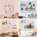 65cm x 45cm Metal grid for wall decor study room wall hanging pictures frame hanging. 