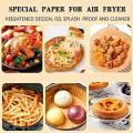 AIR FRYER LINERS 50 pcs | Disposable Paper Liner Non-Stick Mat Steamer Round Paper Baking Mats | Water-Proof Parchment Paper for Air Fryer | BuyVogue. 