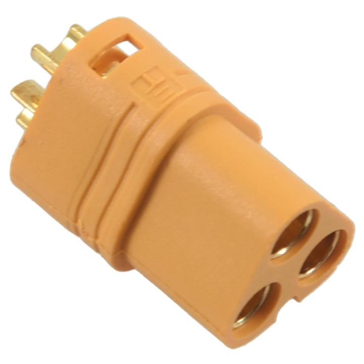 QUANBU 5 Pairs MT60 3.5mm 3-wire 3-pole Connector Plug Set for RC ESC to Motor 5 Male Connectors & 5 Female Connectors