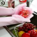 Magic Reusable Silicone Gloves with Wash Scrubber, Heat Resistant, for Cleaning, Household, Dish Washing, Washing the Car. 