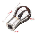 Car Indicator Light Turn Signal Chrome Plated Amber Bulbs 581 BAU15S PY21W Queena. 