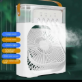 9 Inch Mist Fan | Portable Air Conditioner Fan with Mist & Humidifier | LED Night Light | Random Color. 