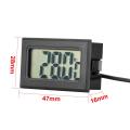 Digital LCD Thermometer Mini WithTemperature Sensor Probe 1 Meter. 